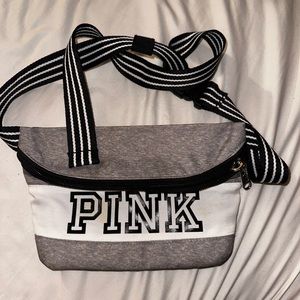 VS Pink White/Gray Fanny Pack Bag Pouch